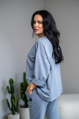 MIKINA EXTREM OVERSIZE “VIVIENE” - HLADKÁ